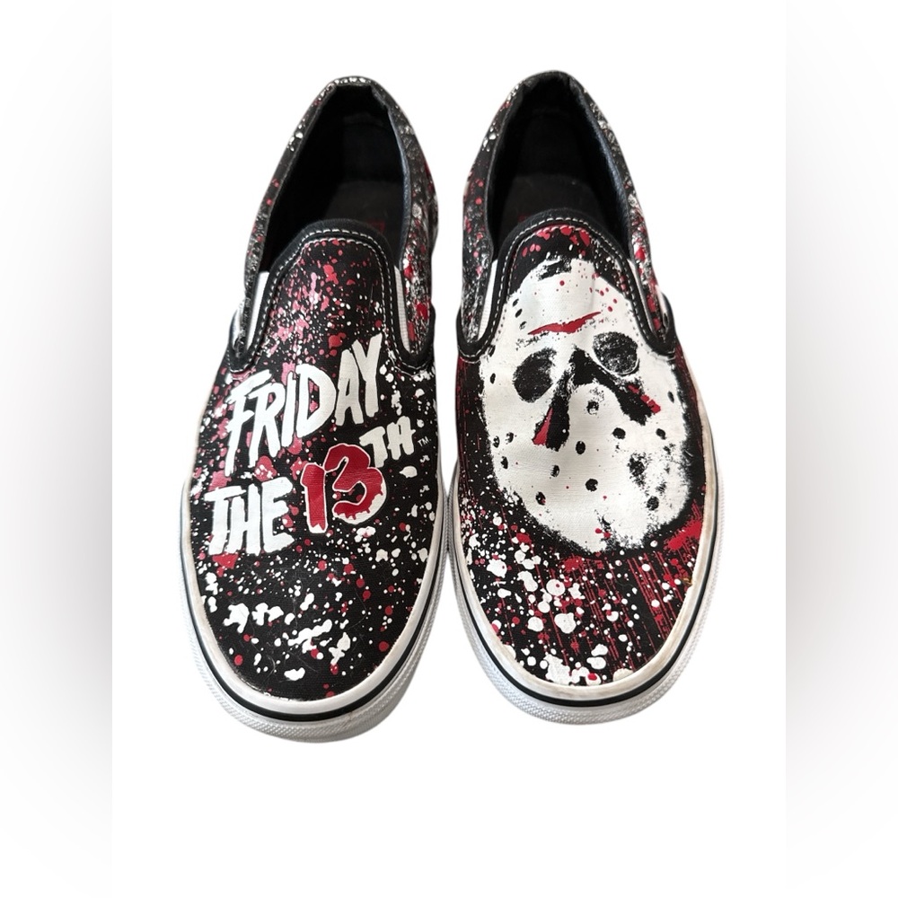 Vans House of Terror Slip-On Friday The 13th Mens 8.5 Womens 10 Glow-in-dark